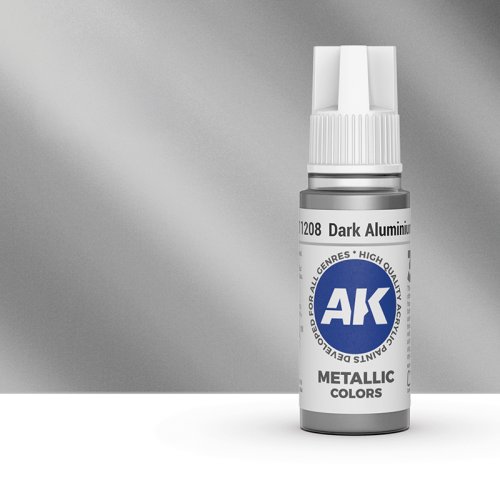 Przejdź do produktu AK Interactive 11208 - Farba akrylowa Dark Aluminium 17ml