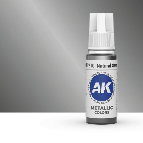 Przejdź do produktu AK Interactive 11210 - Farba akrylowa Natural Steel 17ml