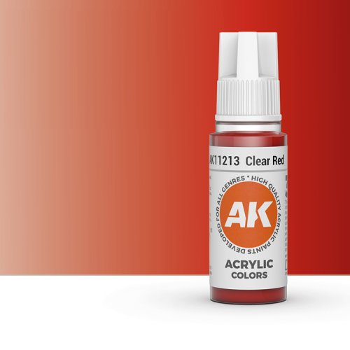 Przejdź do produktu AK Interactive 11213 - Farba akrylowa Clear Red 17ml