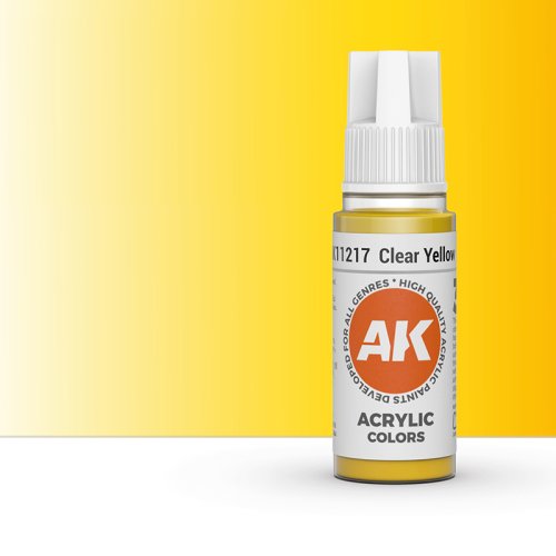Przejdź do produktu AK Interactive 11217 - Farba akrylowa Clear Yellow 17ml