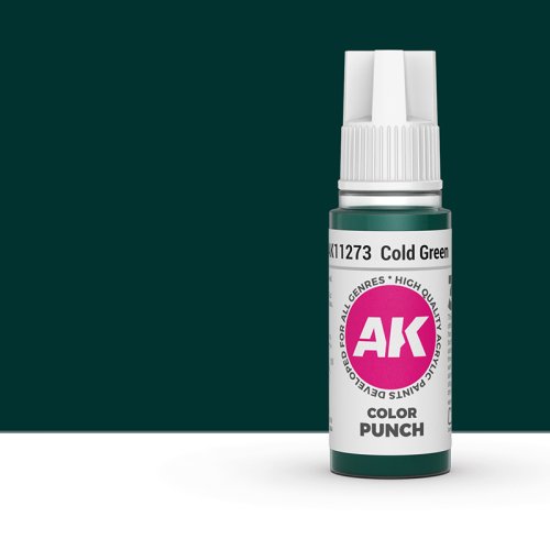 Przejdź do produktu AK Interactive 11273 - Farba akrylowa Cold Green Color Punch 17ml