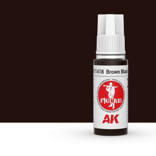 Przejdź do produktu AK Interactive 11418 - Farba akrylowa Brown Black 17ml