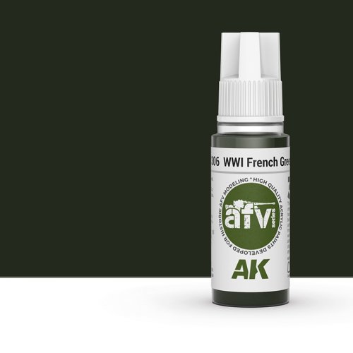 Przejdź do produktu AK Interactive 11306 - Farba akrylowa WWI French Green 2  17ml