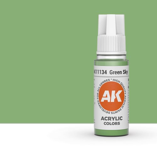 Przejdź do produktu AK Interactive 11134 - Farba akrylowa Green Sky 17ml