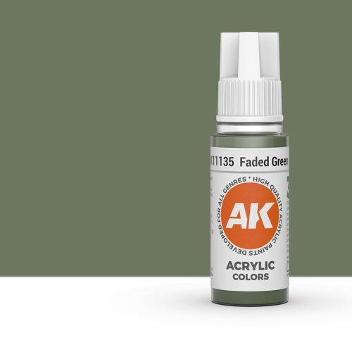 Przejdź do produktu AK Interactive 11135 - Farba akrylowa Faded Green 17ml