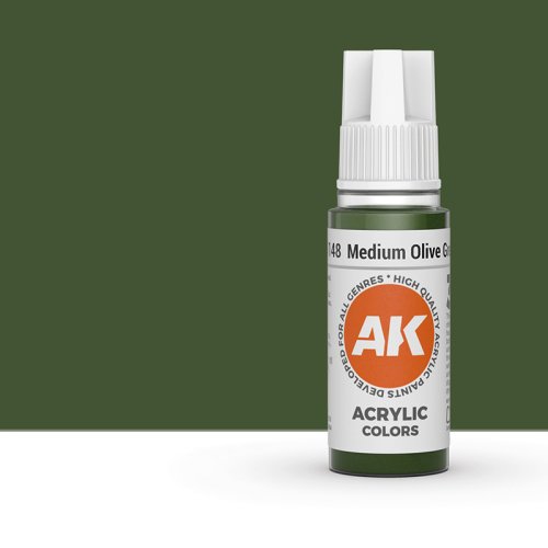 Przejdź do produktu AK Interactive 11148 - Farba akrylowa Medium Olive Green 17ml