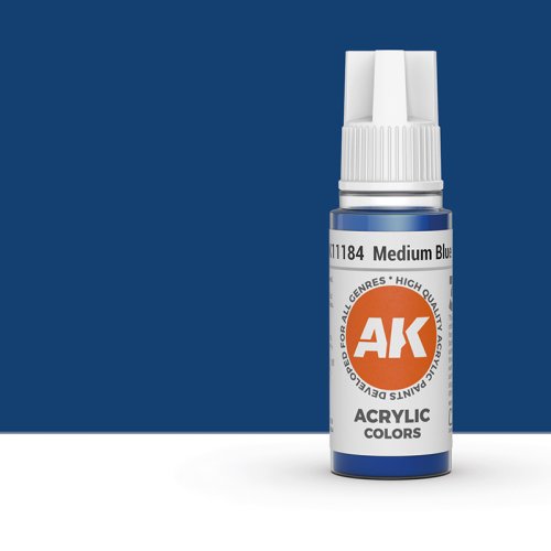Przejdź do produktu AK Interactive 11184 - Farba akrylowa Medium Blue 17ml