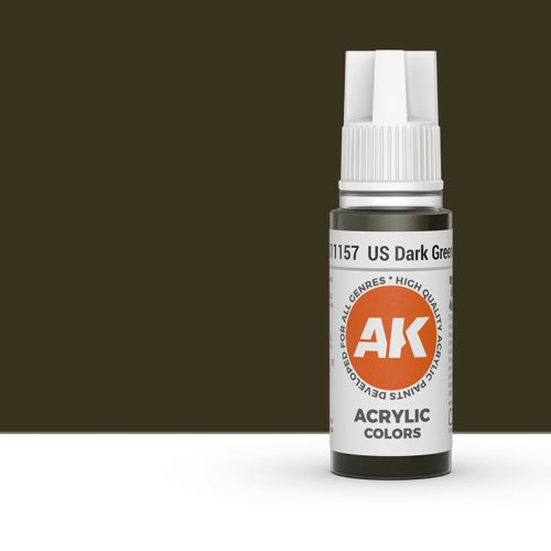 Przejdź do produktu AK Interactive 11157 - Farba akrylowa US Dark Green 17ml