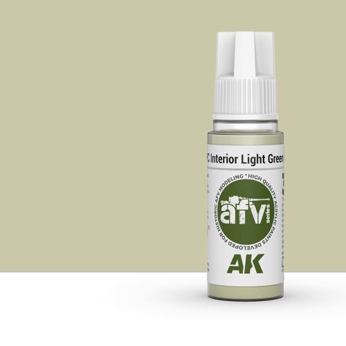 Przejdź do produktu AK Interactive 11345 - Farba akrylowa APC Interior Light Green FS24533 17ml