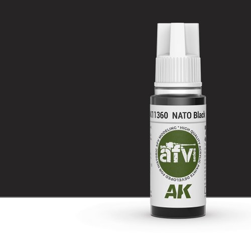 Przejdź do produktu AK Interactive 11360 - Farba akrylowa NATO Black 17ml