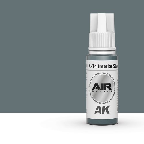 Przejdź do produktu AK Interactive 11911 - Farba akrylowa A-14 Interior Steel Grey 17ml