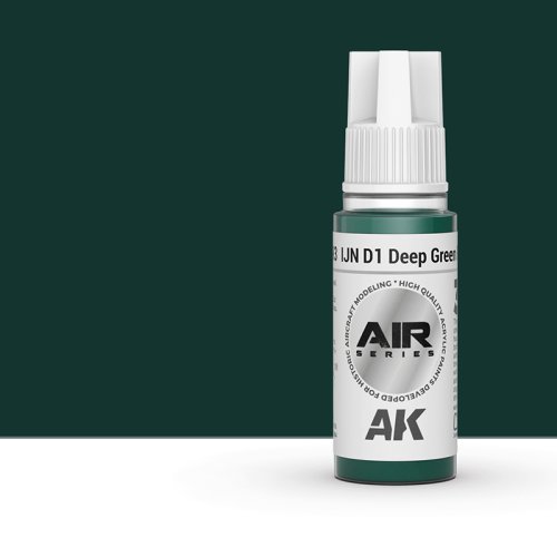 Przejdź do produktu AK Interactive 11893 - Farba akrylowa IJN D1 Deep Green Black 17ml