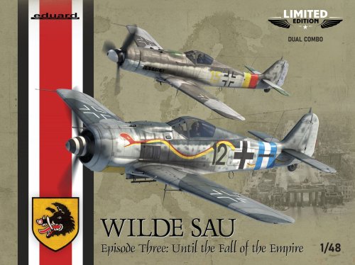 Przejdź do produktu Przedsprzedaż - Eduard 11199 - 1:48 Wilde Sau Episode Three: Until the Fall of the Empire - Fw 190A-8 & Fw 190D-9 - Dual Combo Limited Edition