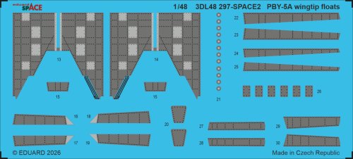 Przejdź do produktu Eduard 3DL48297 - 1:48 PBY-5A pływaki końcówek skrzydeł kalkomanie 3D Space