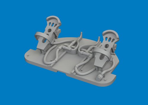 Przejdź do produktu Eduard 672463 - 1:72 Me 262A pedały orczyka 3D
