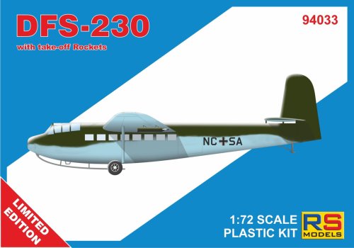 Przejdź do produktu RS Models 94033 - 1:72 DFS-230 with Take-Off Rockets