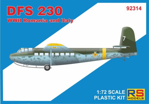 Przejdź do produktu RS Models 92314 - 1:72 DFS-230 WWII Romania and Italy