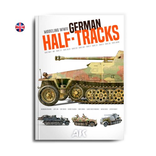 Przejdź do produktu AK Interactive 130036 - Modeling WWII German Half-Tracks - poradnik modelarski