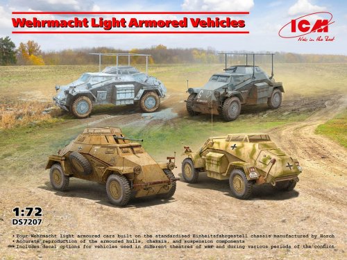 Przejdź do produktu ICM DS7207 - 1:72 Wehrmacht Light Armored Vehicles