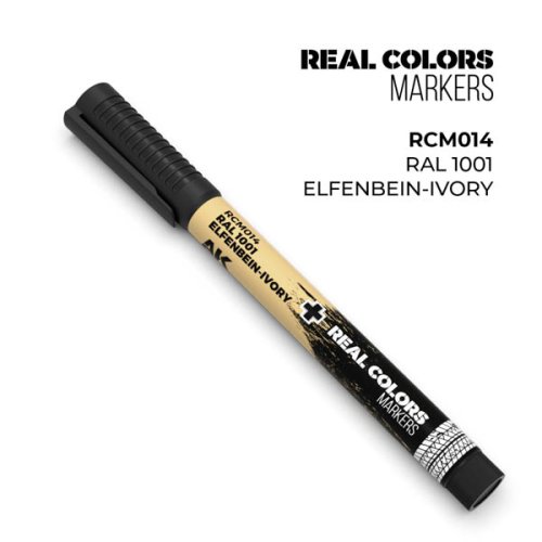 Przejdź do produktu AK Interactive RCM014 - Marker Real Color RAL 1001 Elfenbein - Ivory