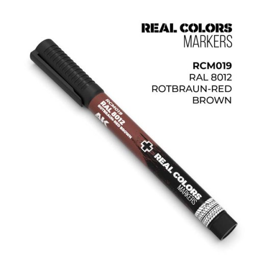 Przejdź do produktu AK Interactive RCM019 - Marker Real Color RAL 8012 Rotbraun - Red Brown