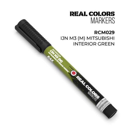 Przejdź do produktu AK Interactive RCM029 - Marker Real Color Ijn M3 (M) Mitsubishi Interior Green