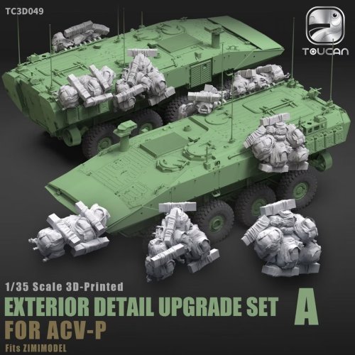 Przejdź do produktu Zimi Model Toucan TC3D049 - 1:35 3D Printed Exterior Detail Upgrade Set A for ACV-P