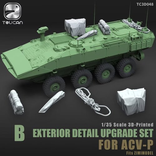 Przejdź do produktu Zimi Model Toucan TC3D048 - 1:35 3D Printed Exterior Detail Upgrade Set B for ACV-P