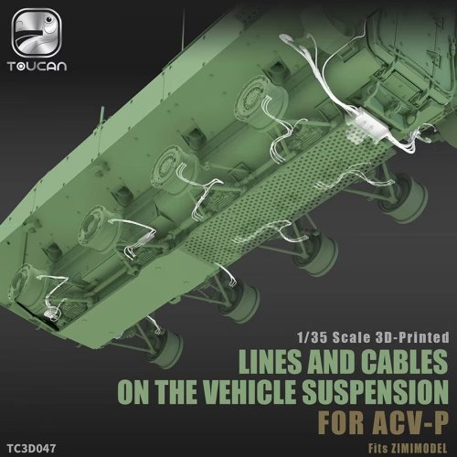 Przejdź do produktu Zimi Model Toucan TC3D047 - 1:35 3D Printed Suspension Lines and Cables for ACV-P