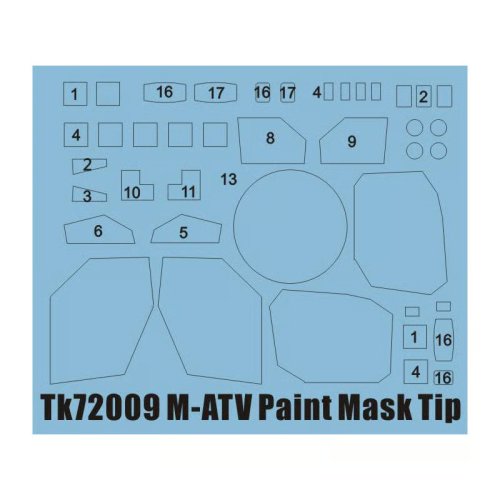Przejdź do produktu T-Model TK72009 - 1:72 Maski do malowania kamuflażu M-ATV