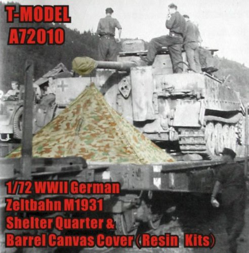 Przejdź do produktu T-Model A72010 - 1:72 Płachta namiotowa Zeltbahn M1931 i pokrowiec na lufę