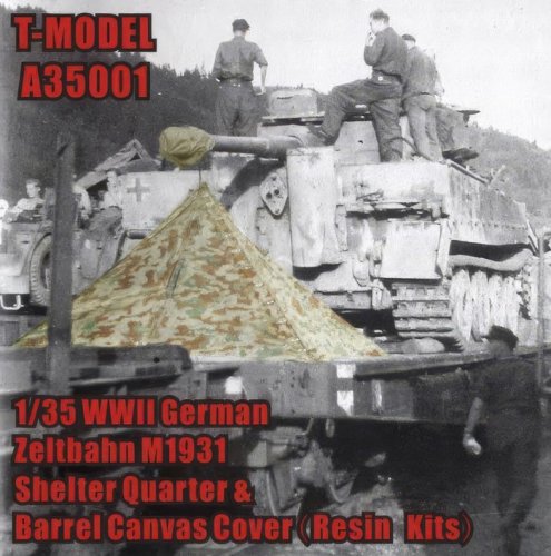 Przejdź do produktu T-Model A35001 - 1:35 Płachta namiotowa Zeltbahn M1931 i pokrowiec na lufę