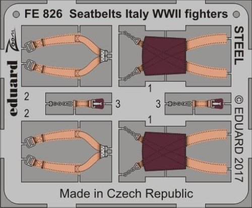 Przejdź do produktu EDUARD FE826 - 1:48 Seatbelts Italy WWII fighters - Steel