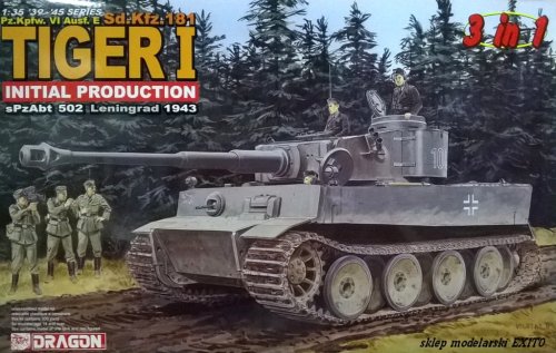 Przejdź do produktu DRAGON 6252 - 1:35 Sd.Kfz.181 Tiger I Initial Production s.Pz.Abt.502 Leningrad 1943
