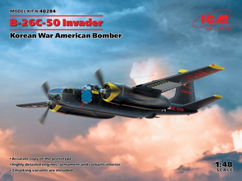 Przejdź do produktu ICM 48284 - 1:48 B-26С-50 Invader, Korean War American Bomber