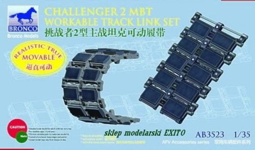 Przejdź do produktu BRONCO AB 3523 - 1:35 Challenger 2 MBT Workable Track Link Set