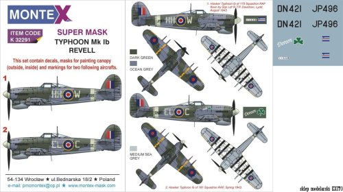 Przejdź do produktu MONTEX K32291 - 1:32 Typhoon Mk.Ib car door