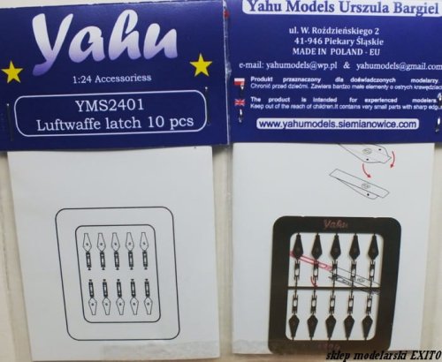 Przejdź do produktu YAHU YMS2401 - 1:24 Luftwaffe zatrzaski fototrawione