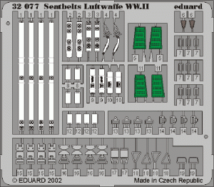 EDUARD 32507 - 1:32 Seatbelts Luftwaffe WWII