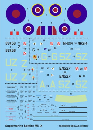Przejdź do produktu TECHMOD 72010 - 1:72 Spitfire Mk.IXc