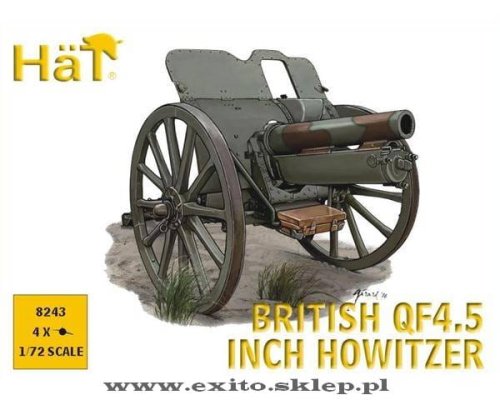 Przejdź do produktu HAT 8243 - 1:72 British QF 4.5 inch Howitzer - WW I (4szt)