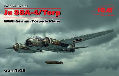 Przejdź do produktu ICM 48236 - 1:48 Junkers Ju 88A-4/Torp WWII German Torpedo Plane