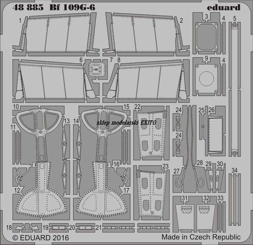 Przejdź do produktu EDUARD 48885 - 1:48 Bf 109G-6