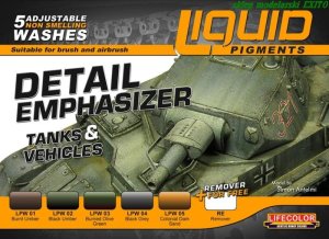 LIFECOLOR LP 01 - Liquid Pigments - Detail Emphasizer - Tanks & Vehicles