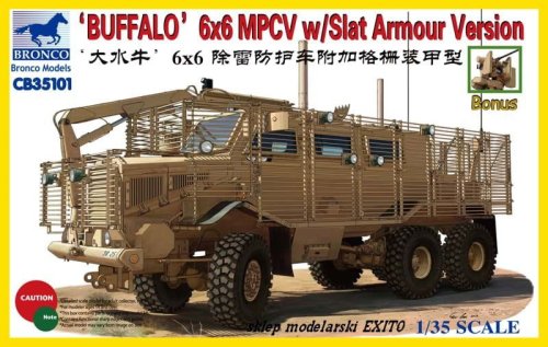 Przejdź do produktu BRONCO CB 35101 - 1:35 Buffalo 6x6 MPCV w/Slat Armour Version