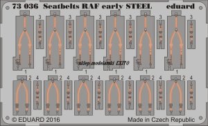 EDUARD 73036 - 1:72 Seatbelts RAF early - Steel