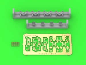 MASTER SM-350-104 - 1:350 Francuskie poczwórne działko typu Hotchkiss 13,2mm/76 0.52in m.1929