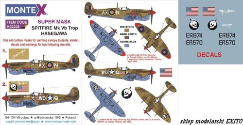 Przejdź do produktu MONTEX K32226 - 1:32 Spitfire Mk.Vb Trop