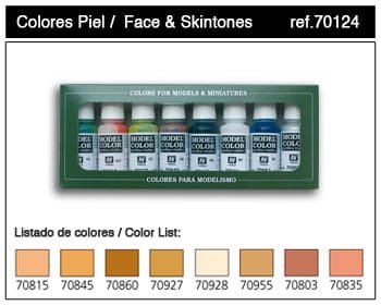 Przejdź do produktu VALLEJO 70124 - Face & Skintones - Model Color Set