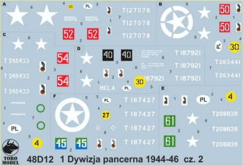 Przejdź do produktu TORO MODEL 48D12 - 1:48  1 Dywizja Pancerna 1944-46 cz.2